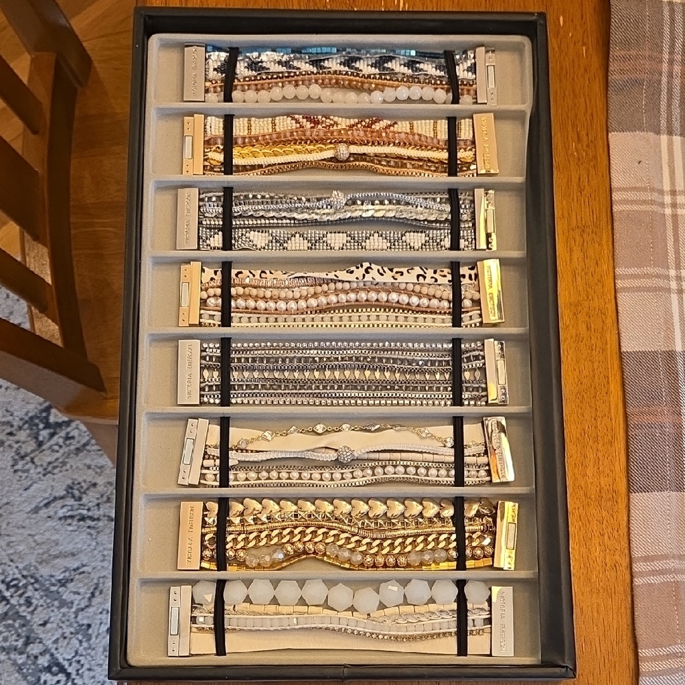 Victoria Emerson Magnetic Bracelet Collection w/Display Case